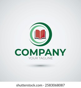 book logo flat icon design template