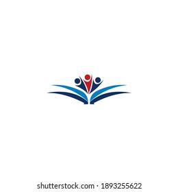 Design-Vorlage für das Logo buchen, Vektorgrafik