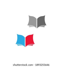 Book logo icon design template vector illustration