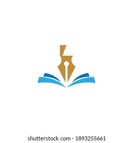 Book logo icon design template vector illustration