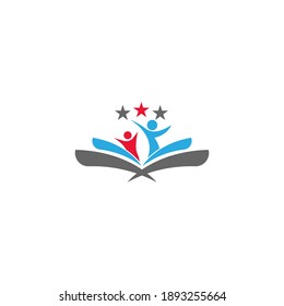 Design-Vorlage für das Logo buchen, Vektorgrafik