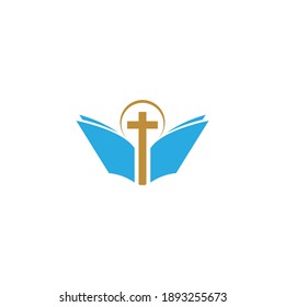 Book logo icon design template vector illustration