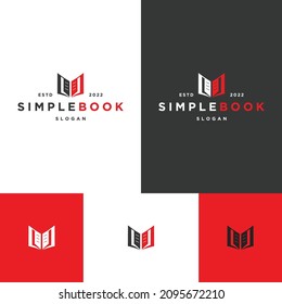Book logo icon design template