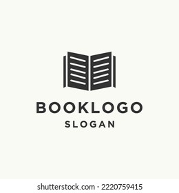 Book logo icon design template vector illustration