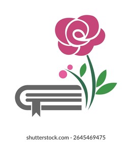 Plantilla de diseño de icono de logotipo de libro