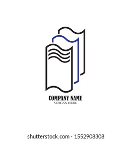 
Book logo icon design vector template
