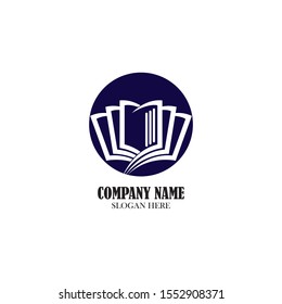 
Book logo icon design vector template
