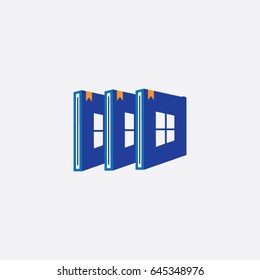 book logo, icon education