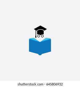 Education Logo Open Book Dictionary Textbook Stock Illustration 1570439647