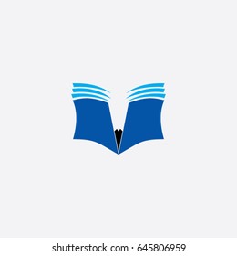 book logo, icon education