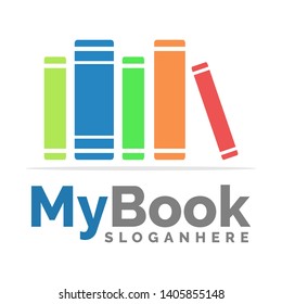 book logo, icon and illustration