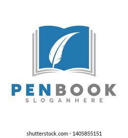 book logo, icon and illustration