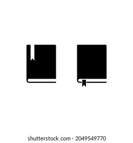 Book logo icon set isolated on white background. Vector illustration