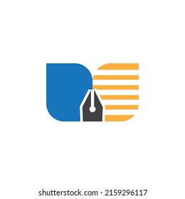 Book Logo And Icon With Shape