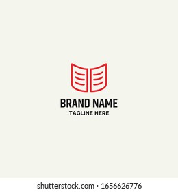 Book logo Icon template design in Vector illustration .