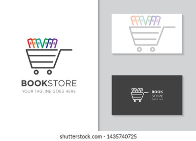book logo and icon vector illustration design template