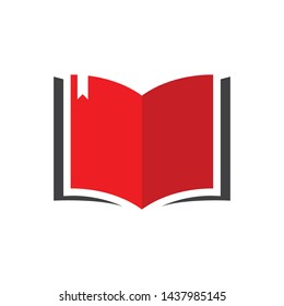 Book  Logo icon  vector Illustration design template