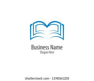 Book Logo Illustration Stock Vector (Royalty Free) 1198361203 ...