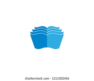 Book logo illustration