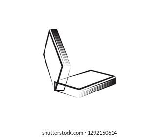 Book logo illustration 