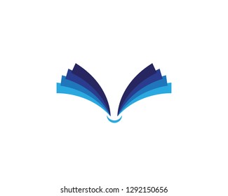 Book logo illustration 