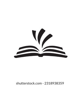 ilustración del logotipo del libro en color negro sobre fondo negro