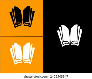 Book logo illustration for brand 