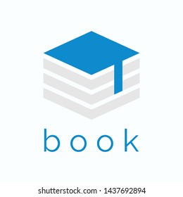Book logo isolated on a white background