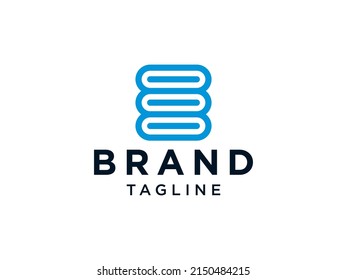 Carta E Educación con el logotipo del libro. Elemento de plantilla de diseño de logotipo de vectores planos
