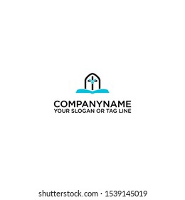 BOOK LOGO, MERPATI AND CROSS
