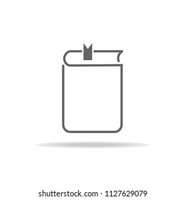  book logo on white background : book icon : Education concept vector