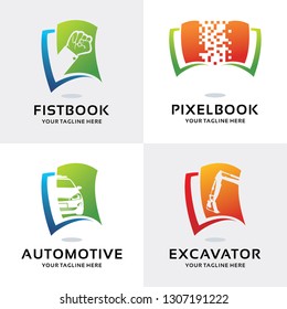Book Logo Set Design Template Collection