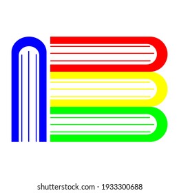 Buchlogo in mehreren Farben