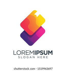 book logo simple colorful. book logo education simple.