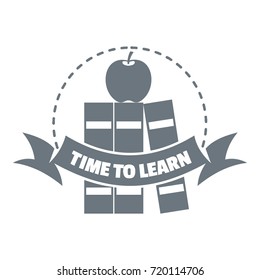 Book logo. Simple illustration of book vector logo for web