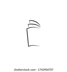 book logo stock illustration design