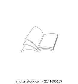 book logo stock illustration design