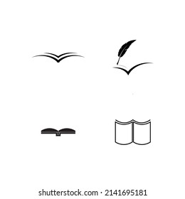 book logo stock illustration design