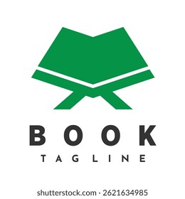 Logo de libro. Logo de tienda de libro. Logo de Corán