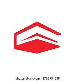 book logo symbol an initial C and L design template