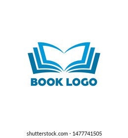 Book Logo Template Design Vector, Emblem, Design Concept, Creative Symbol, Icon