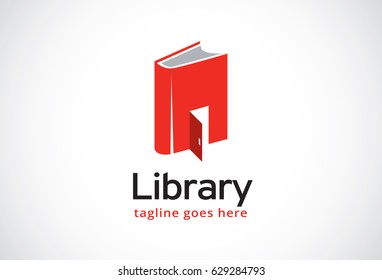 Book Logo Template Design Vector, Emblem, Design Concept, Creative Symbol, Icon