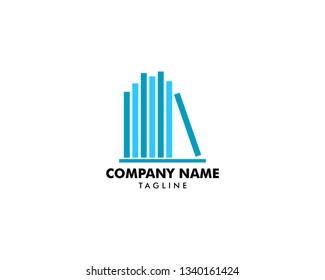 Book logo template icon design elements