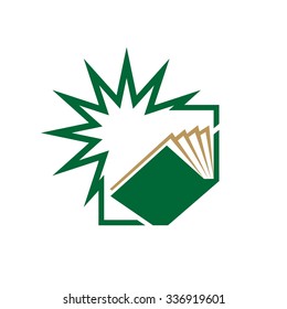 book logo template. logo vector.