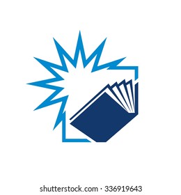book logo template. logo vector.