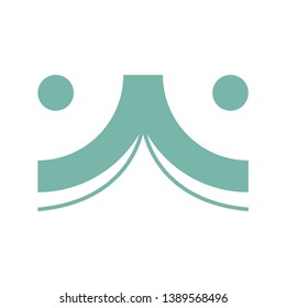 Book logo template vector icon design
