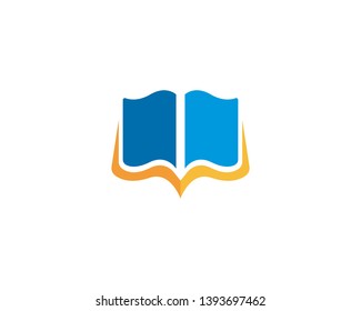 Book Logo Template vector Illustration design