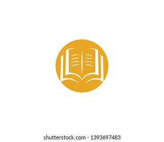 Book Logo Template vector Illustration design