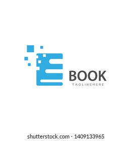 Book Logo Template vector Illustration design