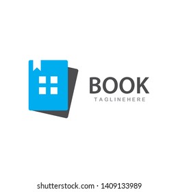 Diseño de ilustración para vectores de plantillas de logotipos de libro